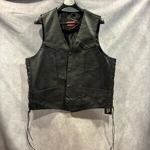Highway Hawks Leather Motorcycle Vest